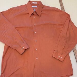 Van Heusen Men's Orange Button Down Shirt